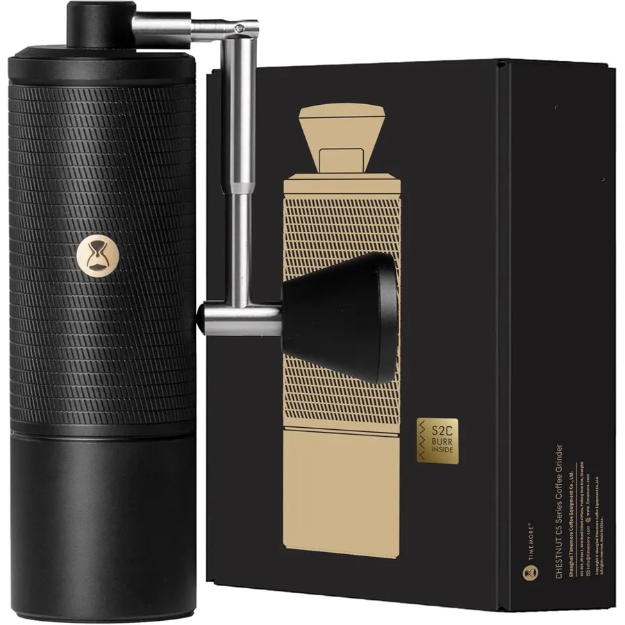 TIMEMORE C5 ESP Pro - Macinacaffè manuale per espresso, 42 mm